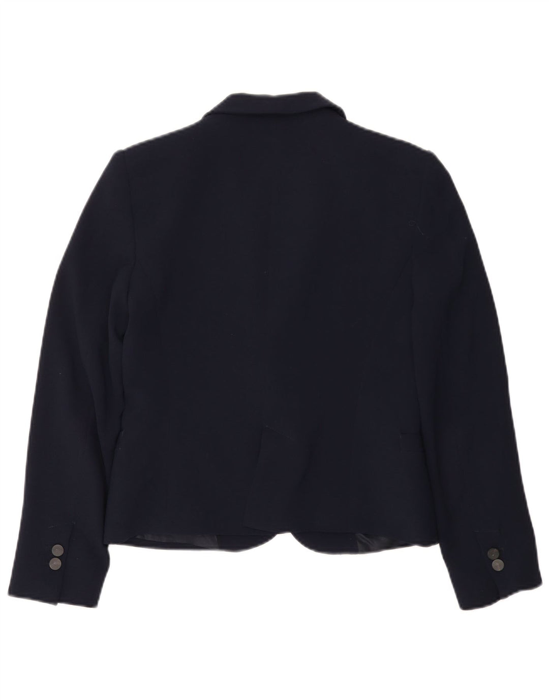 Zara Damen 1-Knopf-Blazerjacke UK 12 Mittelmarineblau