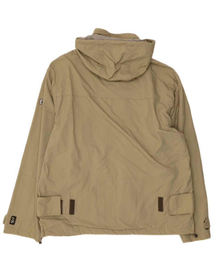 INVICTA Herren-Regenjacke mit Kapuze, UK 44 2XL, grünes Polyamid