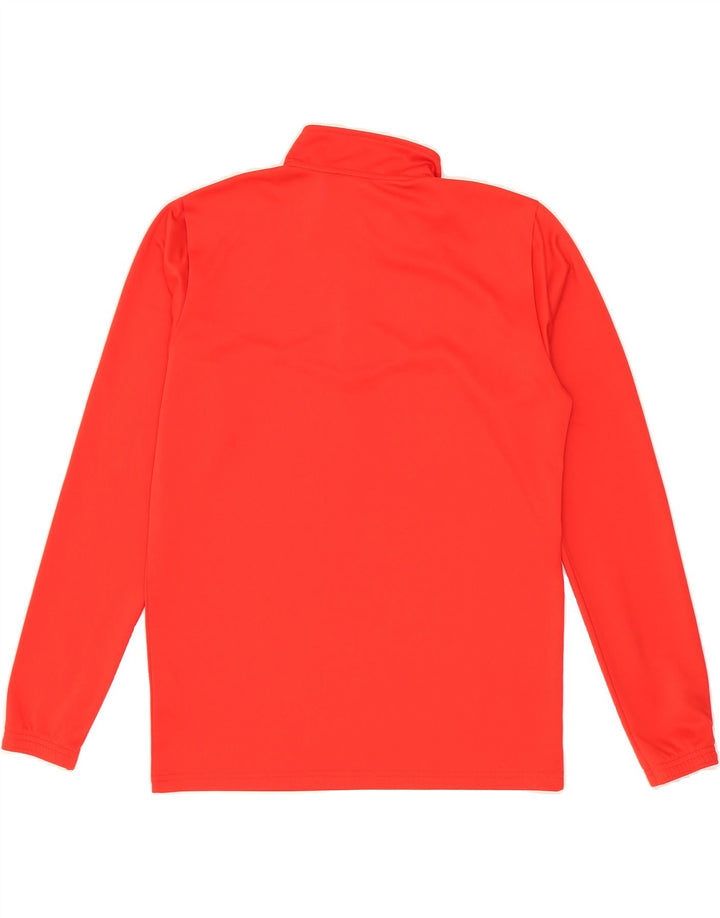 PUMA Mens Zip Neck Pullover Tracksuit Top Medium Red Polyester Vintage Puma and Second-Hand Puma from Messina Hembry 