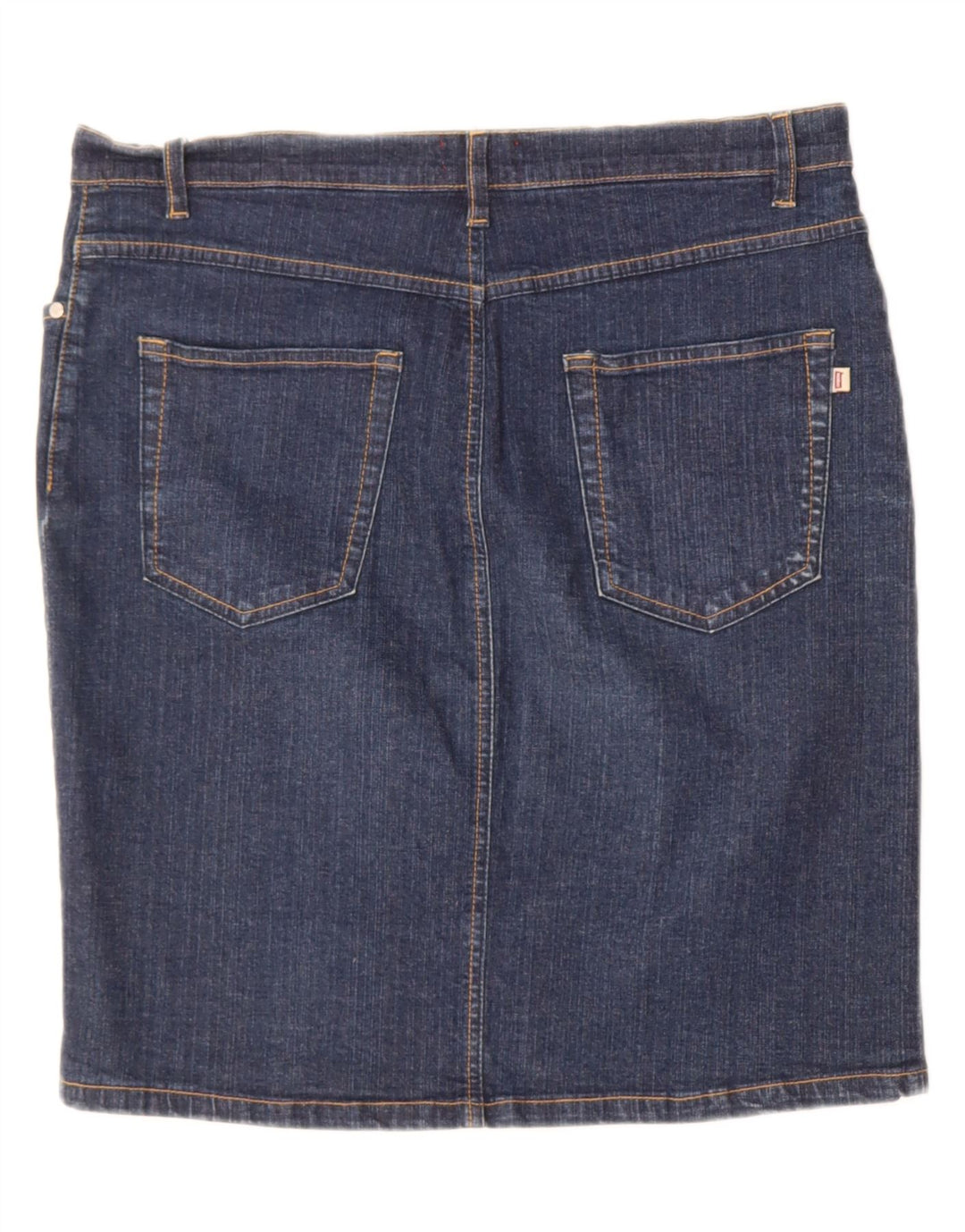 CARRERA Womens Denim Skirt IT 48 XL W34  Navy Blue Elastane Vintage Carrera and Second-Hand Carrera from Messina Hembry 