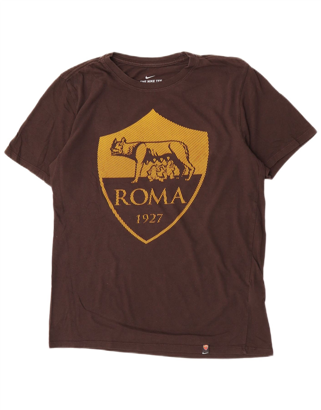 Nike Herren Roma Grafik-T-Shirt aus mittelbrauner Baumwolle