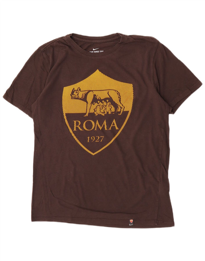 Nike Herren Roma Grafik-T-Shirt aus mittelbrauner Baumwolle