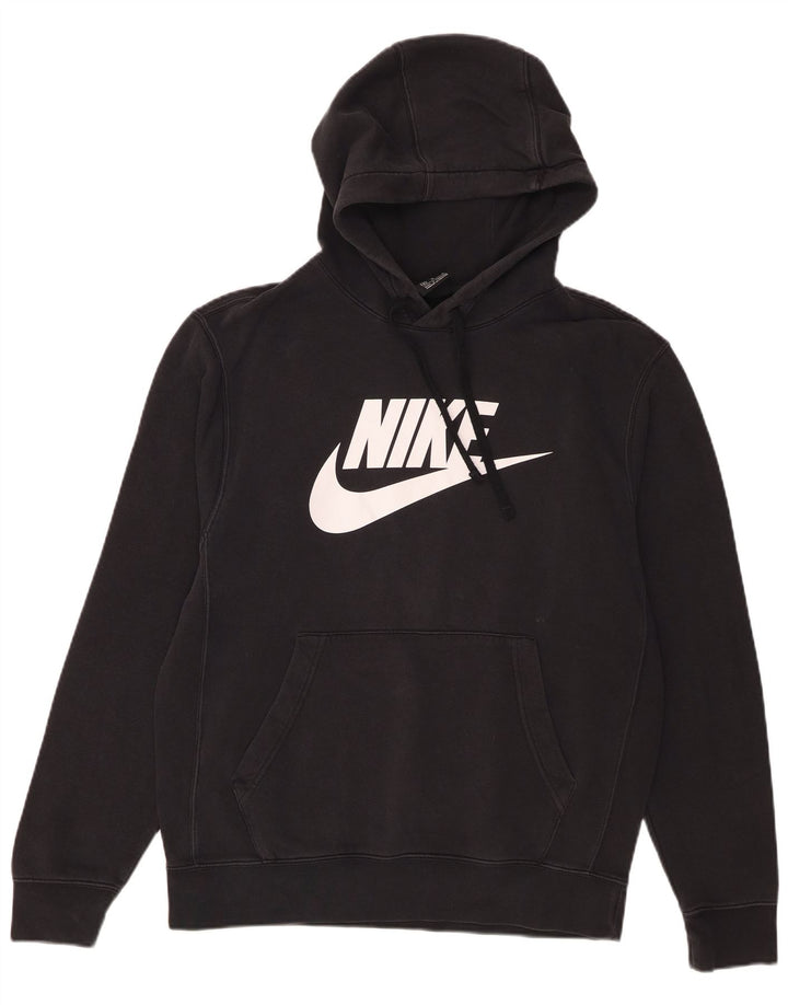 Nike Herren-Kapuzenpullover mit Grafik, mittelschwarz, Baumwolle