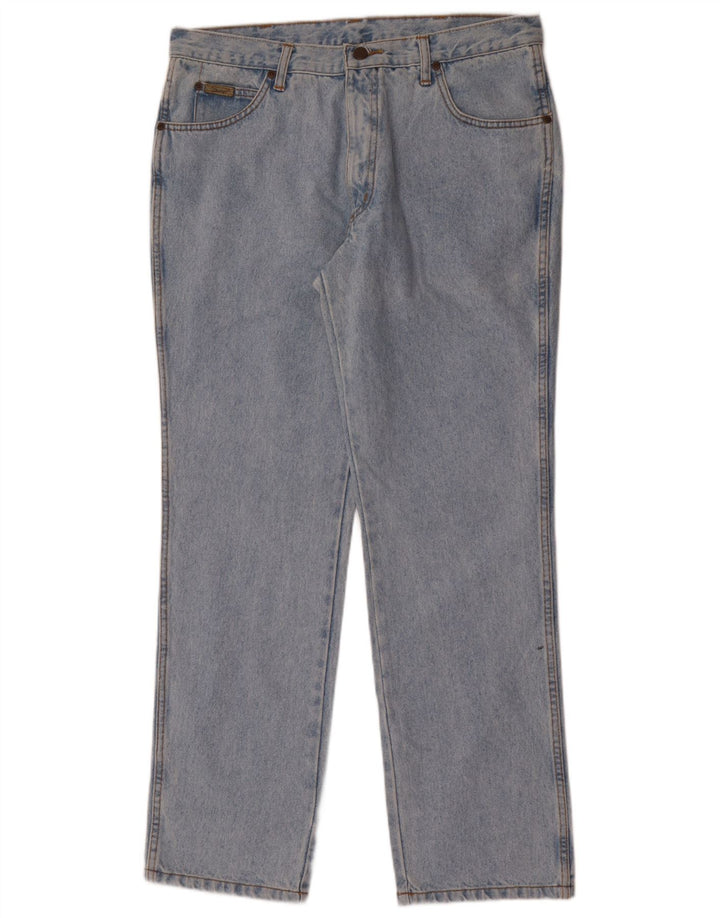 Wrangler Herren Straight Jeans W36 L30 Blaue Baumwolle