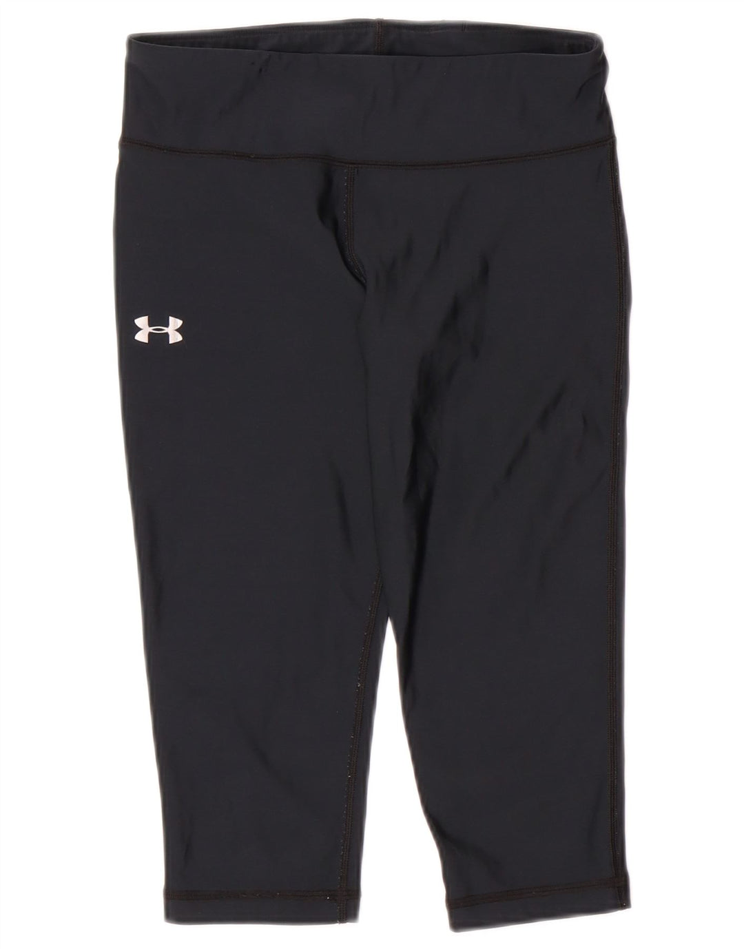 UNDER ARMOUR Damen Heat Gear Capri Leggings UK 8 Small Marineblau