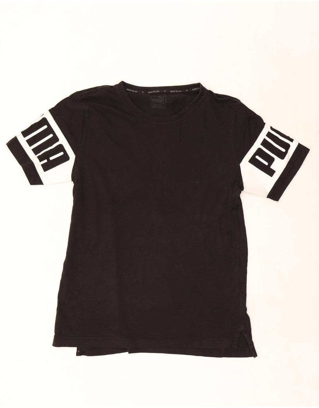 Puma Herren Grafik T-Shirt Top Small Schwarz Baumwolle