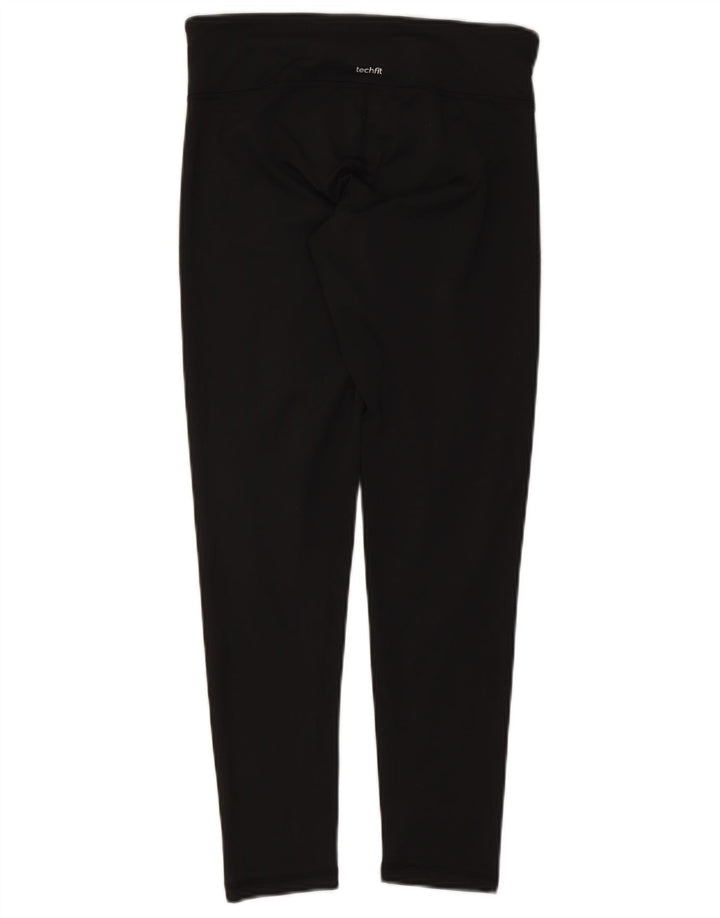 Adidas Damen Climalite Leggings UK 12/14 Medium Schwarz Polyester