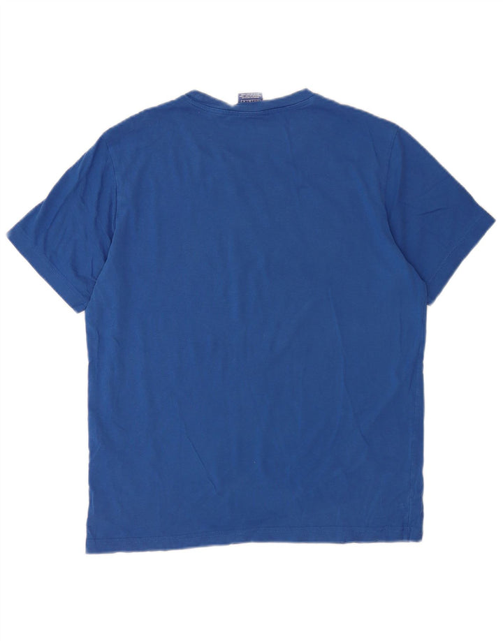 Champion Herren-T-Shirt mit Grafik, Größe S, Blau, Baumwolle