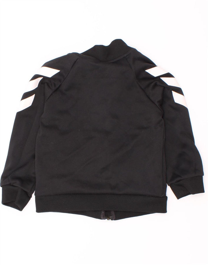 Adidas Jungen-Trainingsanzug-Top-Jacke, 3–4 Jahre, schwarzes Colourblock-Polyester