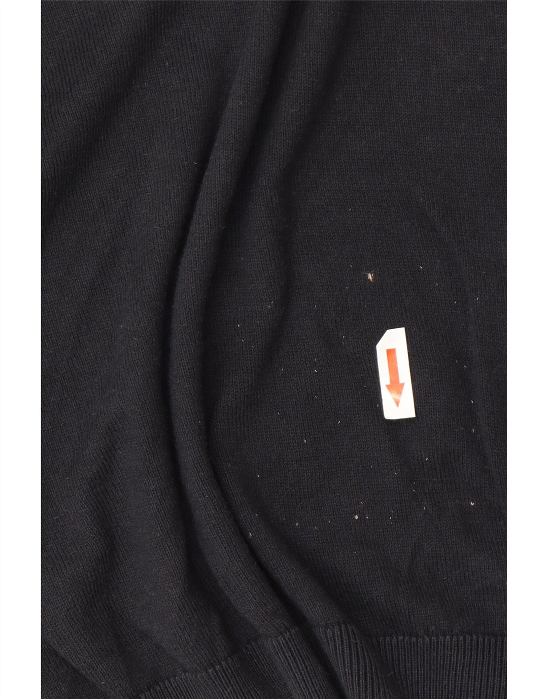 Benetton Herren-Pullover mit Rundhalsausschnitt, mittelschwarz, klassisch