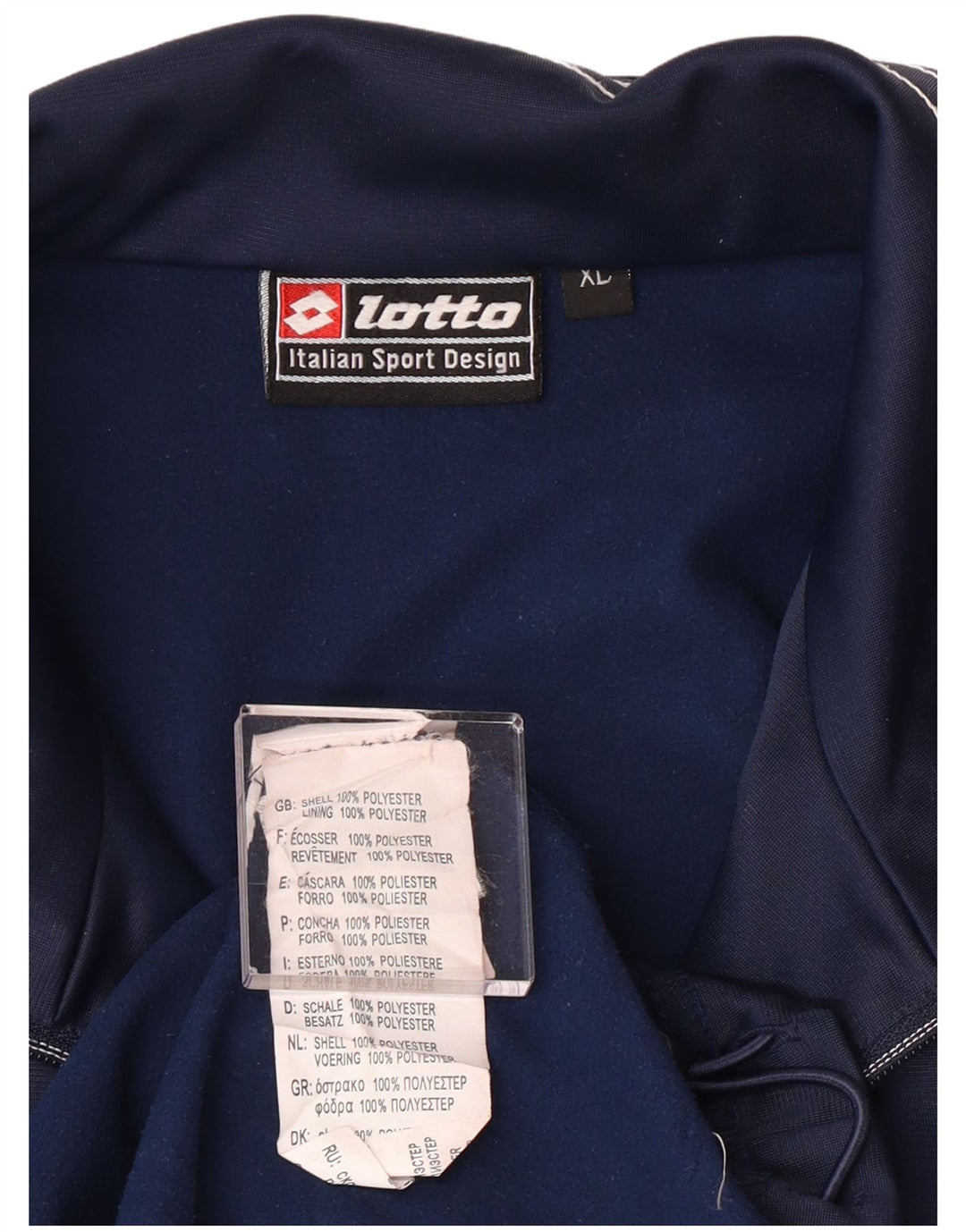 Lotto Herren-Trainingsanzug-Oberteil, Jacke, XL, Marineblau, Polyester