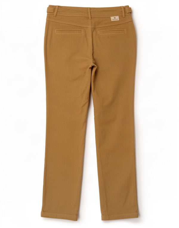 Murphy & Nye Womens Straight Chino Trousers W27 L32 Beige Cotton
