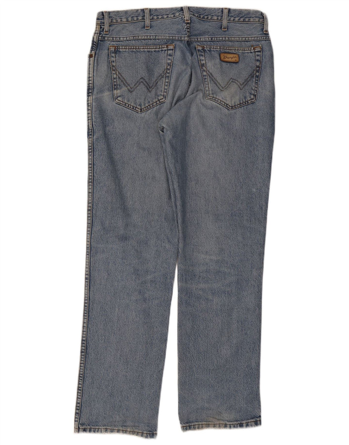 Wrangler Herren Texas Straight Jeans W35 L32 Blaue Baumwolle