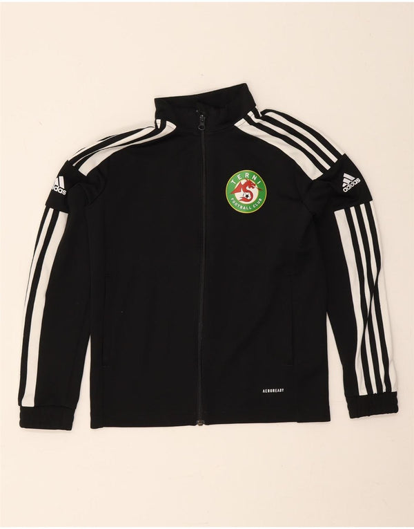 Adidas Jungen Terni Football Club Trainingsanzug Top Jacke 11-12 Jahre Schwarz