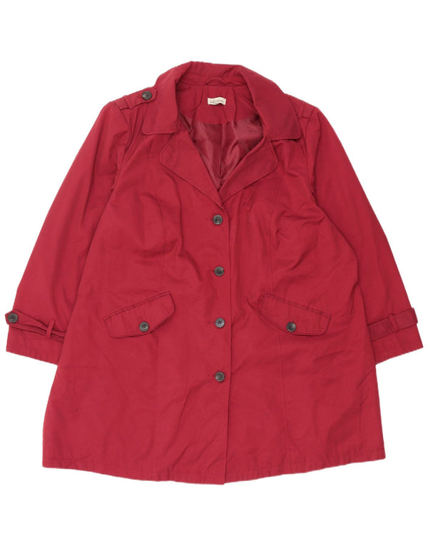 Marks & Spencer Damen Autograph Übergroßer Trenchcoat UK 18 XL Burgunderrot