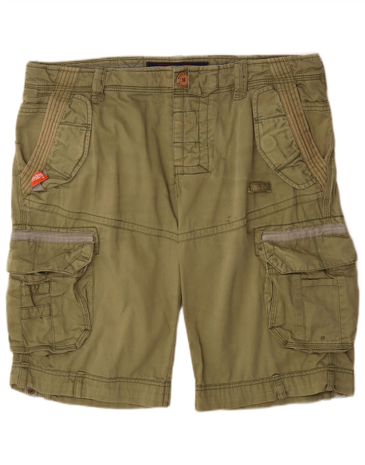 Superdry Herren Cargoshorts 2XL W40 Khaki Baumwolle