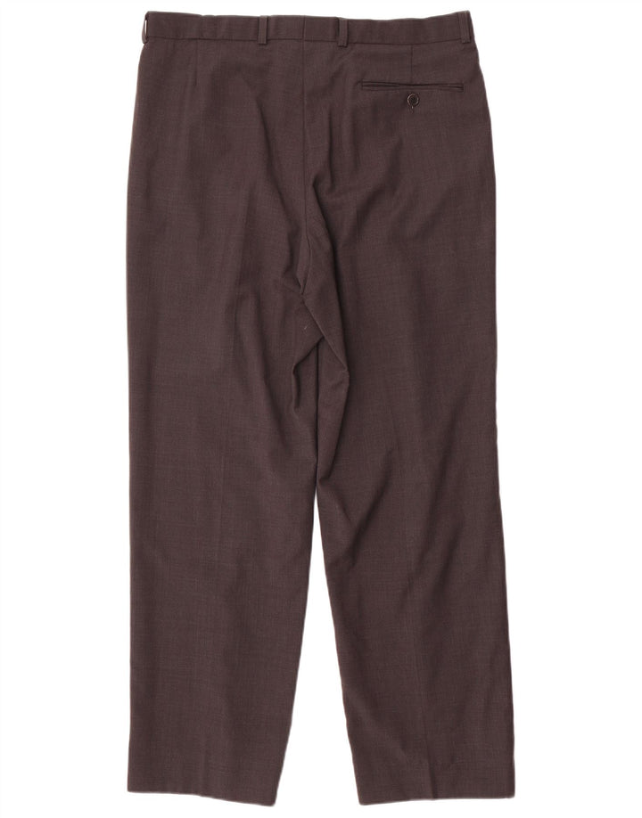 Marks & Spencer Herren-Anzughose mit Pegged-Anzug, W34, L29, graue Wolle