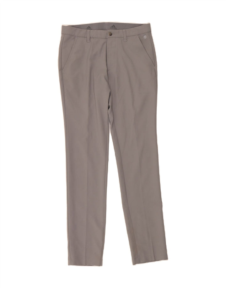 ADIDAS Mens Skinny Chino Trousers W28 L32 Grey Polyester Vintage Adidas and Second-Hand Adidas from Messina Hembry 