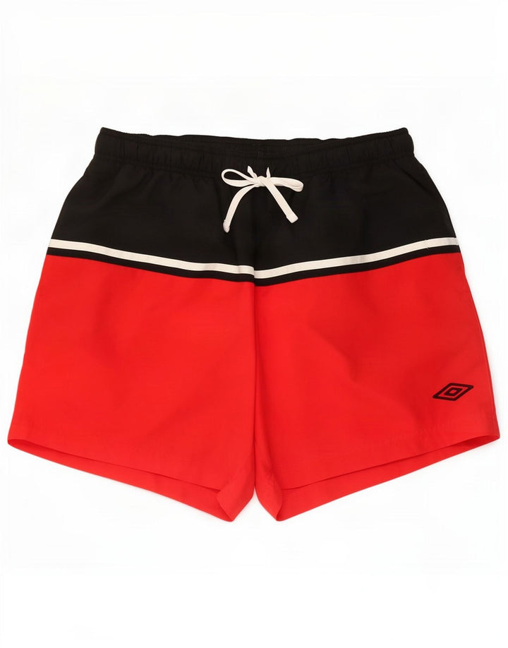 Umbro Damen Sportshorts XL Rot Colourblock Polyester