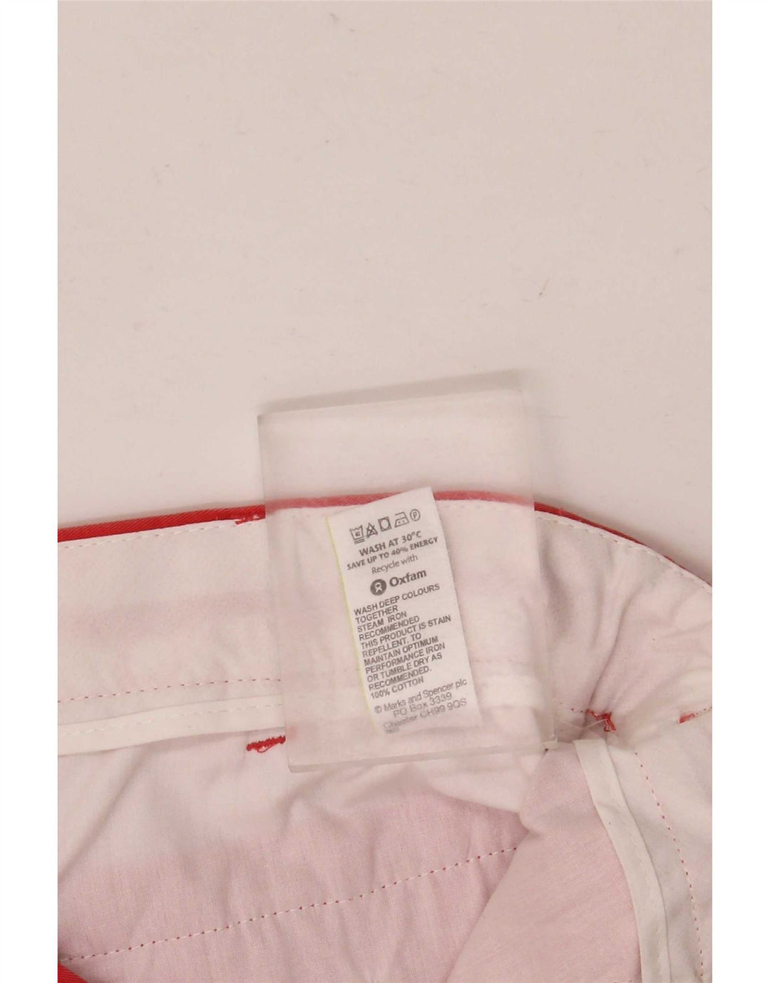 Marks & Spencer Herren Chinoshorts W36 Large Orange Baumwolle