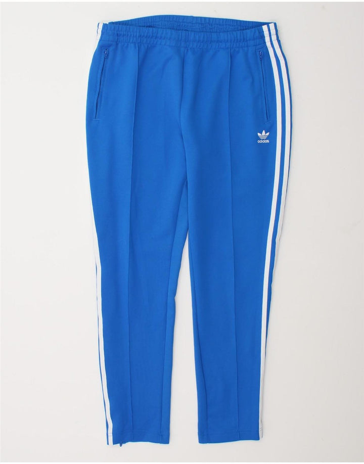 Adidas Damen Trainingshose UK 18 XL Blau Polyester