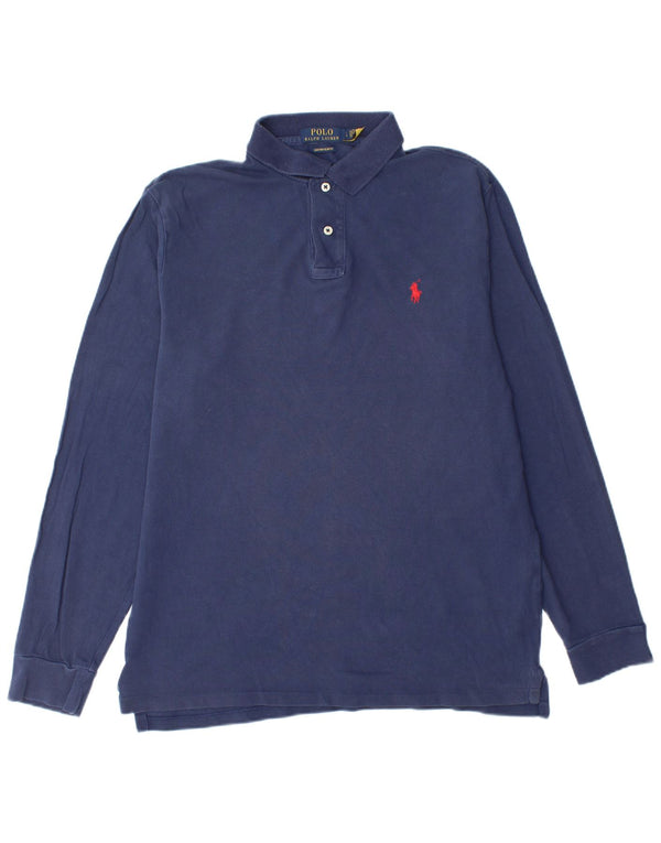 POLO RALPH LAUREN Herren-Poloshirt mit schmaler Passform, groß, Marineblau