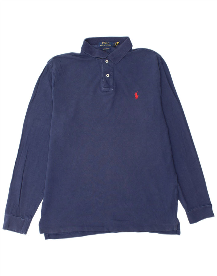 POLO RALPH LAUREN Herren-Poloshirt mit schmaler Passform, groß, Marineblau