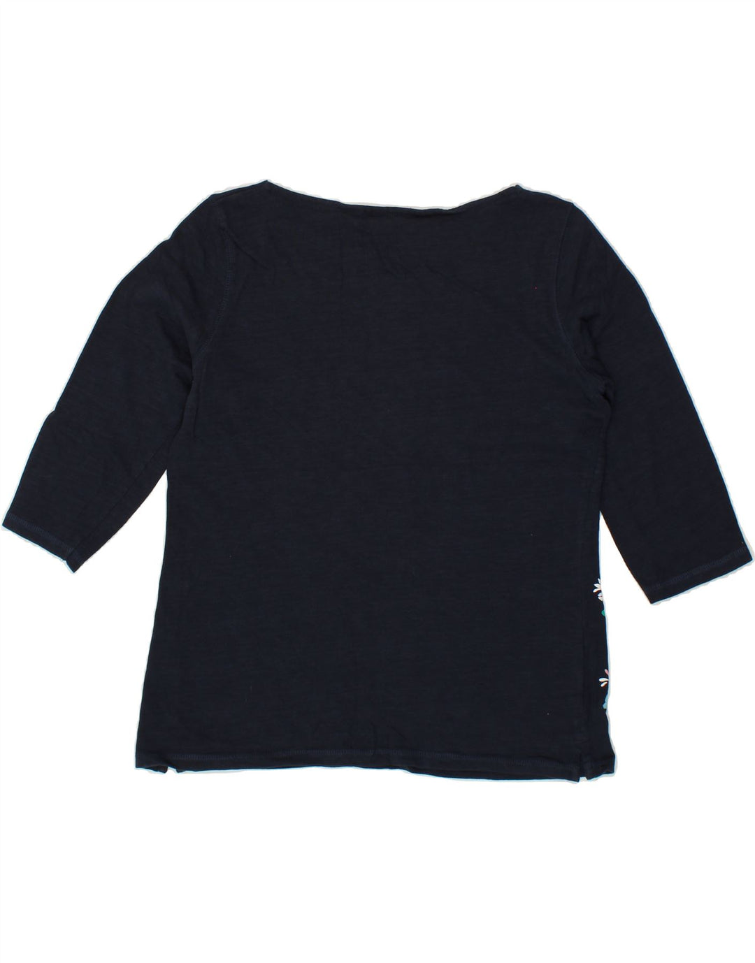 MOUNTAIN WAREHOUSE Womens Graphic Top 3/4 Sleeve UK 14 Large  Navy Blue Vintage Mountain Warehouse and Second-Hand Mountain Warehouse from Messina Hembry 