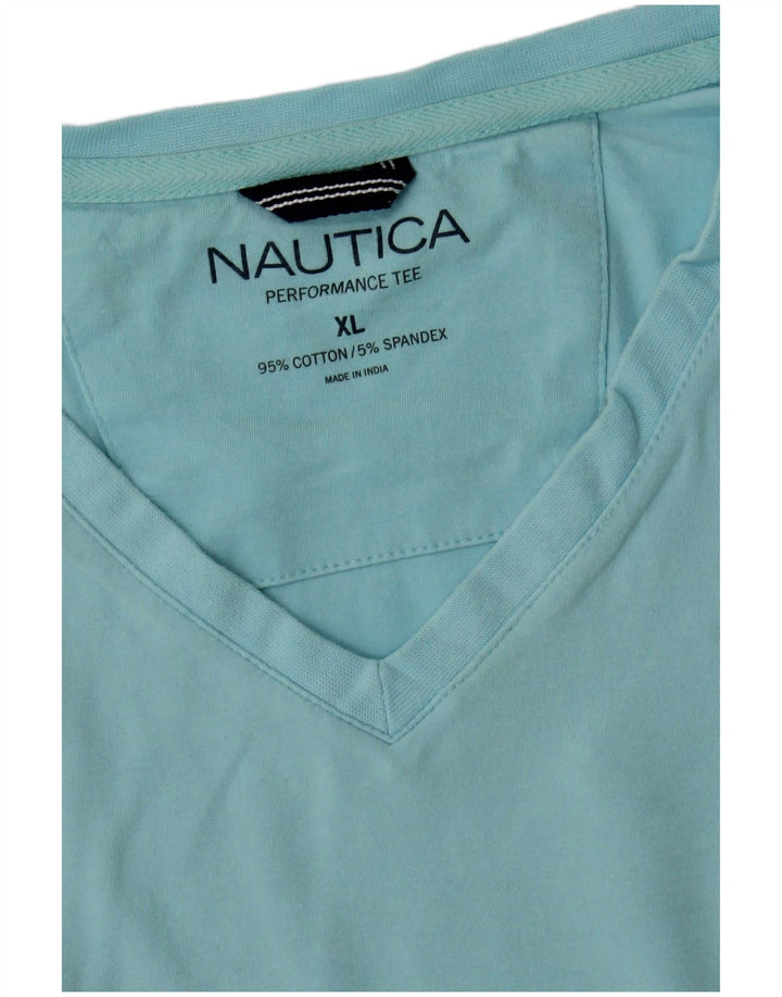 NAUTICA Mens T-Shirt Top XL Blue Cotton