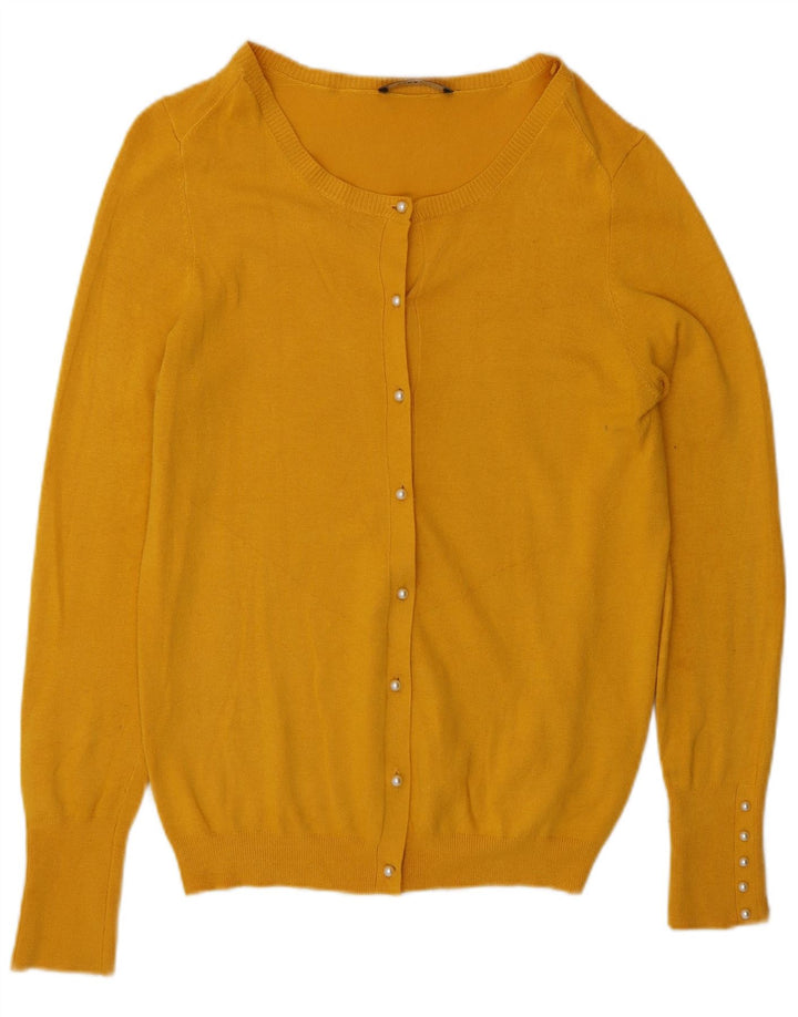 Zara Damen-Cardigan-Pullover UK 14 Large Gelb