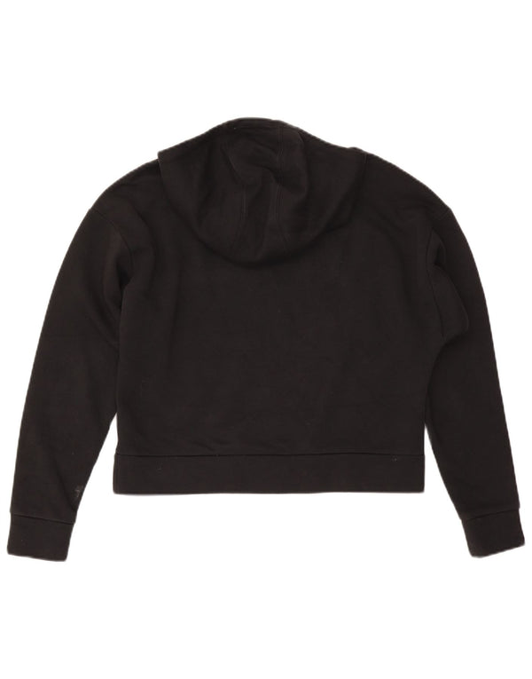 Adidas Jungen Crop Hoodie Pullover 13–14 Jahre schwarze Baumwolle