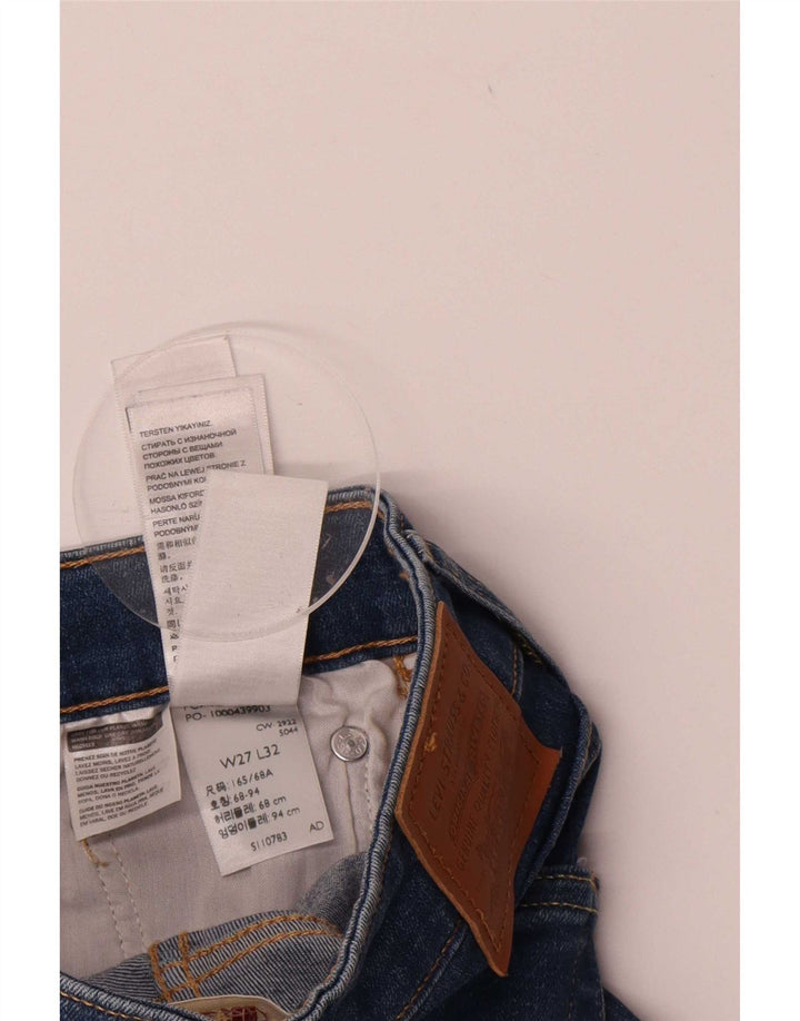 Levi's Damen 726 Flared Jeans W27 L32 Blaue Baumwolle