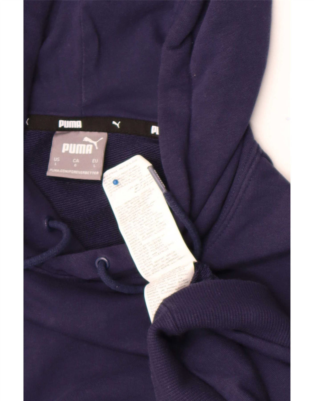 Puma Herren Kapuzenpullover, groß, marineblau, Baumwolle
