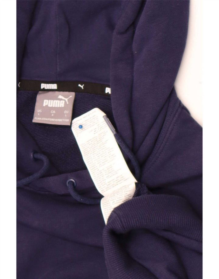 Puma Herren Kapuzenpullover, groß, marineblau, Baumwolle