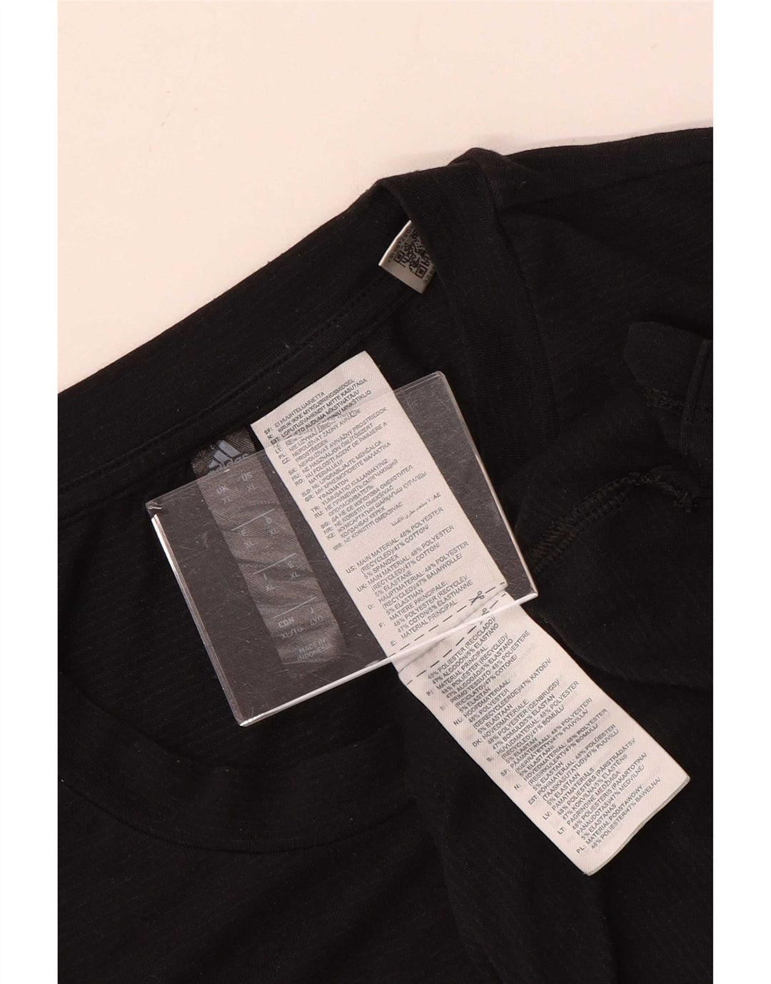 Adidas Herren Kurzarm T-Shirt Top XL Schwarz Polyester