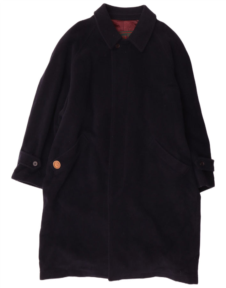 TRUSSARDI JEANS Herrenmantel UK 42 XL Marineblaue Wolle