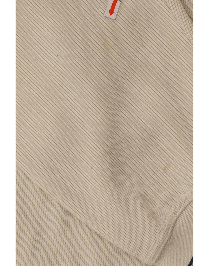 ELLESSE Herren-Sweatshirt mit Reißverschluss am Hals, XL, graue Baumwolle