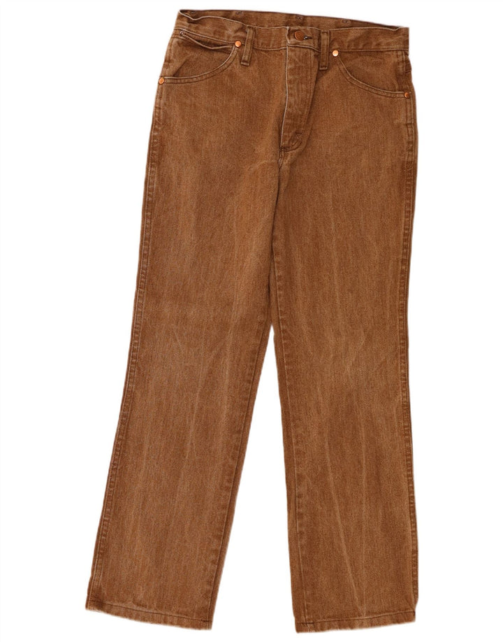 Wrangler Damen Straight Jeans W30 L30 Braune Baumwolle