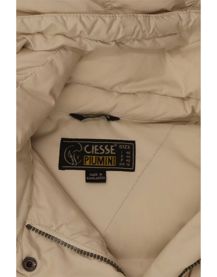 Ciesse Piumini Wattierte Damenjacke mit Kapuze IT 46 Large Off White Polyester