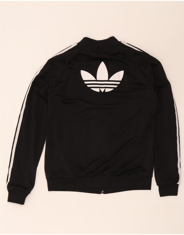 Adidas Damen Graphic Trainingsanzug Top Jacke UK 12 Medium Schwarz