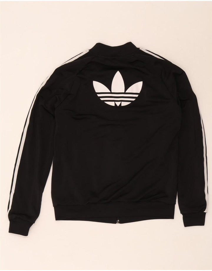 Adidas Damen Graphic Trainingsanzug Top Jacke UK 12 Medium Schwarz