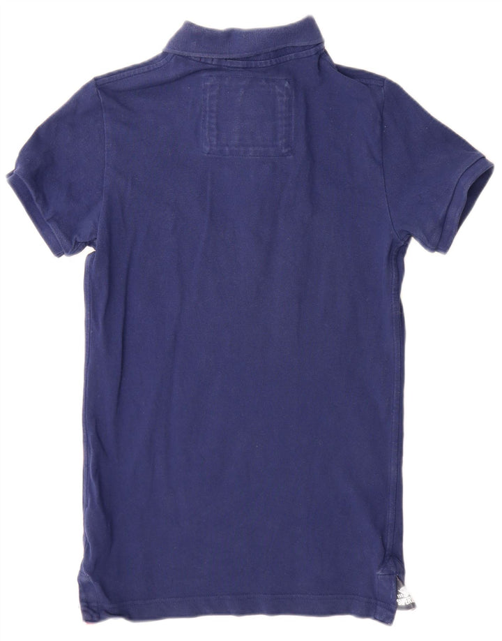 Superdry Herren-Poloshirt, Größe S, Marineblau, Baumwolle