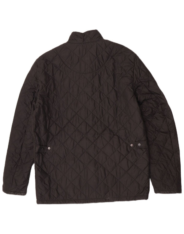 Barbour Herren Steppjacke UK 38 Medium Schwarz Polyester
