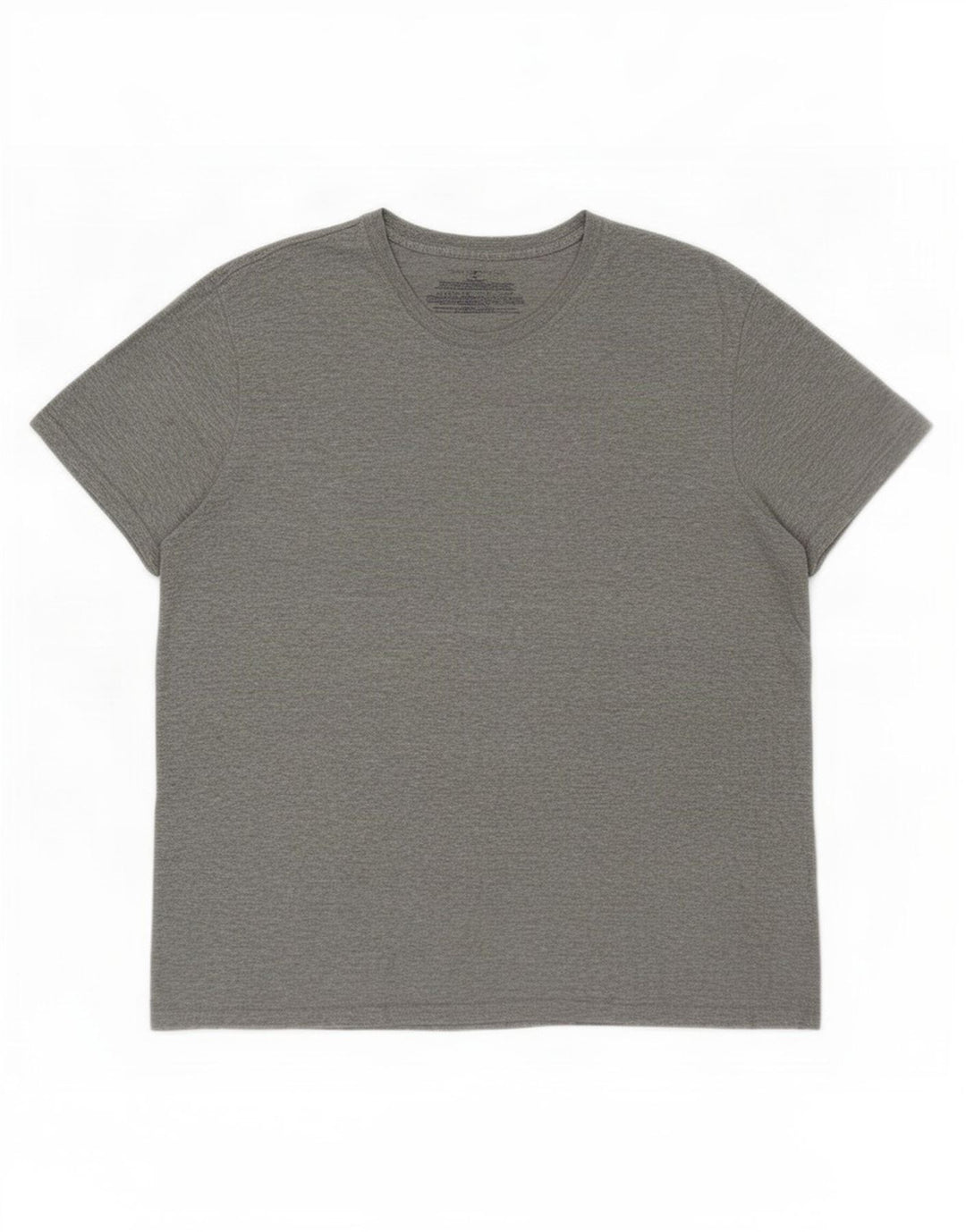 Tommy Hilfiger Herren-T-Shirt-Oberteil aus mittelgrau gefleckter Baumwolle