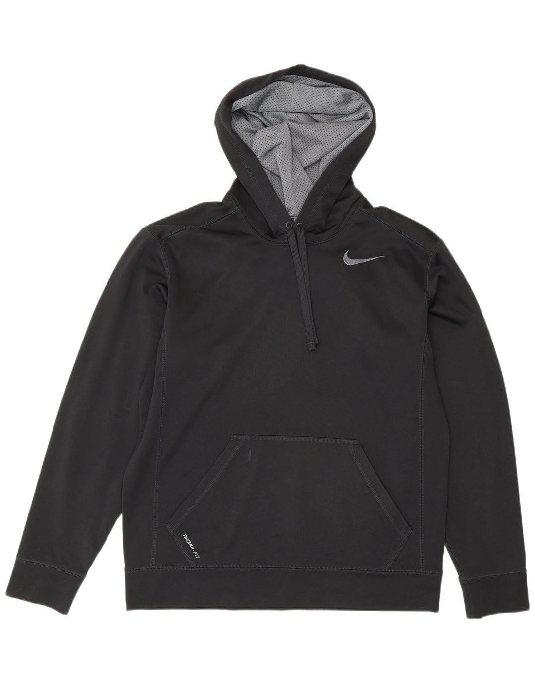 Nike Herren Therma-Fit Kapuzenpullover Mittelschwarzes Polyester