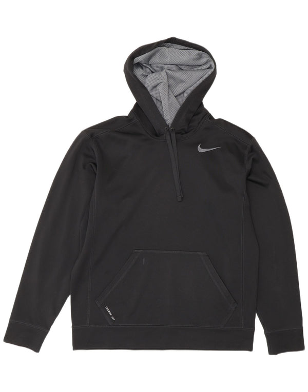 Nike Mens Therma-Fit Hoodie Jumper Medium Black Polyester