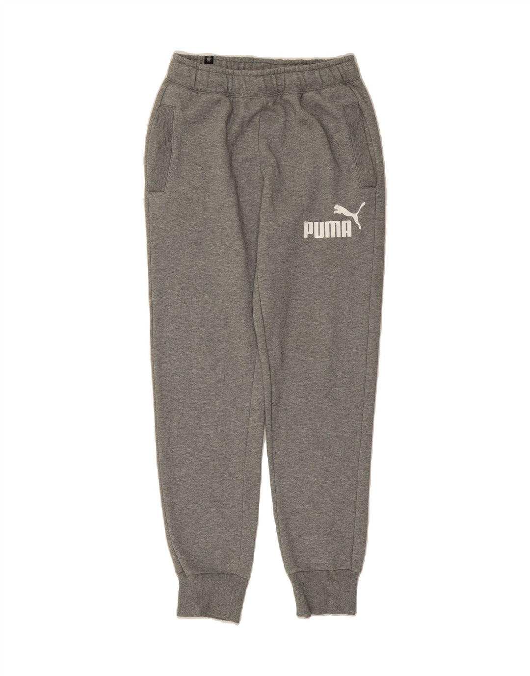 PUMA Mens Graphic Tracksuit Trousers Joggers Small  Grey Vintage Puma and Second-Hand Puma from Messina Hembry 