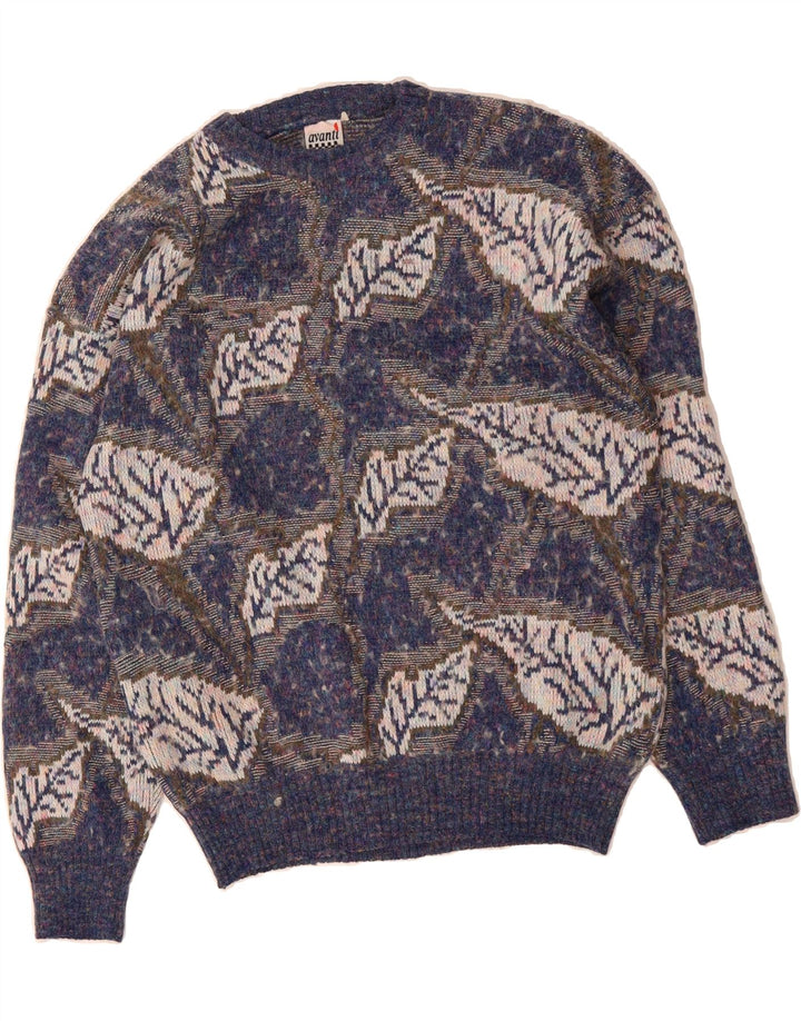 AVANTI Womens Oversized Crew Neck Jumper Sweater UK 10 Small Blue Vintage Avanti and Second-Hand Avanti from Messina Hembry 
