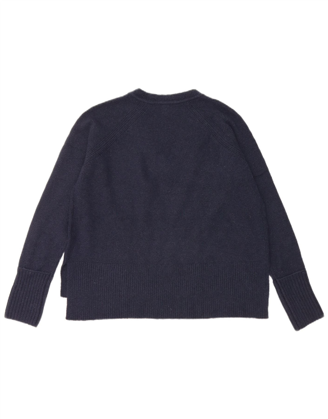 J. CREW Damen-Pullover, übergroß, V-Ausschnitt, Gr. 10, Marineblau