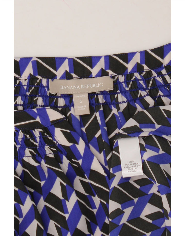 BANANA REPUBLIC Womens Petite Oversized Blouse Top UK 10 Small Blue Vintage Banana Republic and Second-Hand Banana Republic from Messina Hembry 